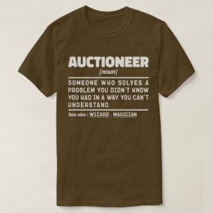 Auktionerör Noun Definition Marketer Roliga mening T Shirt