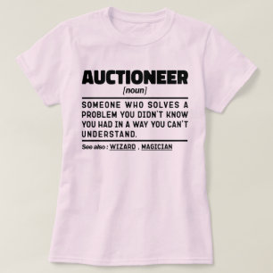 Auktionerör Noun Definition Marketer Roliga mening T Shirt