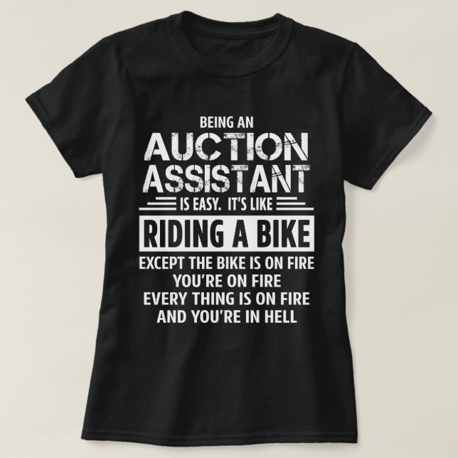 Auktionsassistent T Shirt (Design framsida)