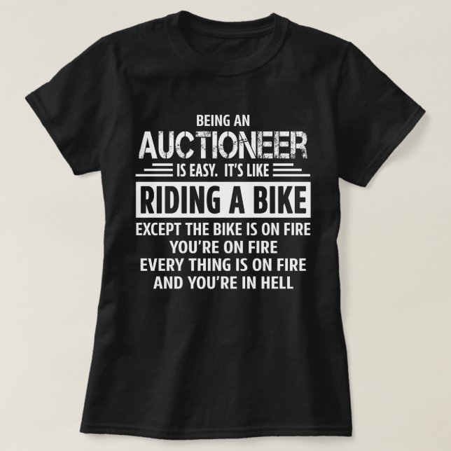 Auktionsförrättare T Shirt (Design framsida)