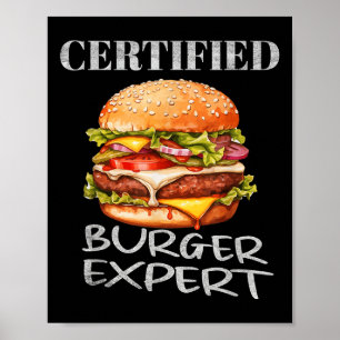 Auktoriserad 2025: Expert Funny Foodie Girl säger  Poster