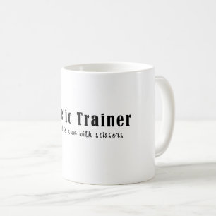 Auktoriserad av sporttränare till Springa med saxa Kaffemugg