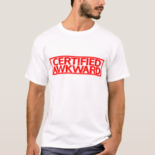 Auktoriserad Awkward Frimärke T Shirt