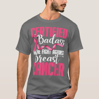 Auktoriserad Badass i kampen mot bröstcancer T Shirt