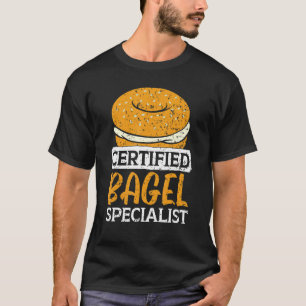 Auktoriserad Bagel Specialist Foodie Bread Bakery T Shirt