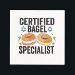 Auktoriserad Bagel Specialist Funny Jewish Hanukka Pappersservett<br><div class="desc">hanukkah, passerande, iddisch, chanukah, jewant, menorah, jew, gift, födelsedags, bagel</div>