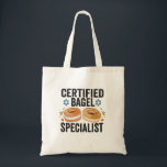 Auktoriserad Bagel Specialist Funny Jewish Hanukka Tygkasse<br><div class="desc">hanukkah, passerande, iddisch, chanukah, jewant, menorah, jew, gift, födelsedags, bagel</div>
