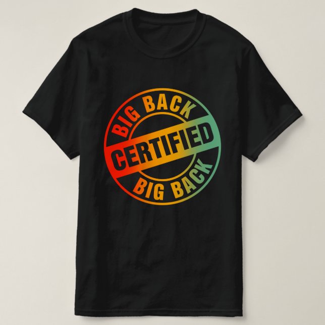Auktoriserad - bakåt t shirt (Design framsida)