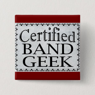 Auktoriserad Band Geek Knapp
