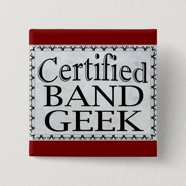 Auktoriserad Band Geek Knapp (Framsida)