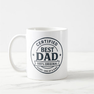 Auktoriserad Bästa Pappa #0001 - 100 % Original Fa Kaffemugg