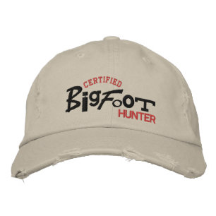 Auktoriserad BIGFOOT Hunter Halloween Embroidery H Broderad Keps