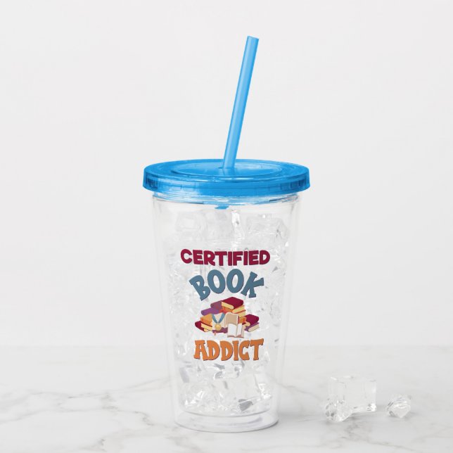 Auktoriserad Bok Addict Take Away Mugg (Baksida Ice)