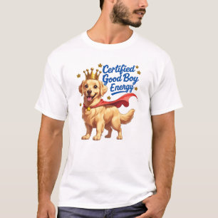 Auktoriserad Bra Boy - Hund älskare Tecknad Design T Shirt
