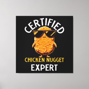 Auktoriserad Chicken Nugget Expert Canvastryck