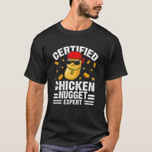 Auktoriserad Chicken Nugget Expert Food Pun Quote T Shirt