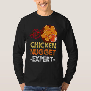 Auktoriserad Chicken Nugget Expert Foodie Chicken T Shirt
