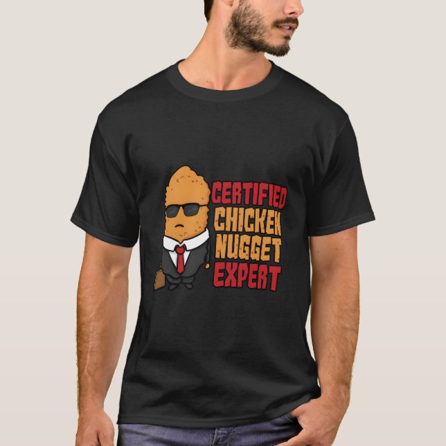 Auktoriserad Chicken Nugget Expert for T Shirt (Framsida)