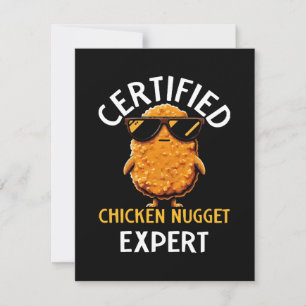 Auktoriserad Chicken Nugget Expert Julkort