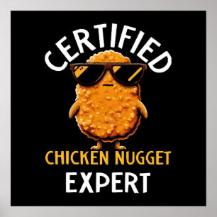 Auktoriserad Chicken Nugget Expert Poster