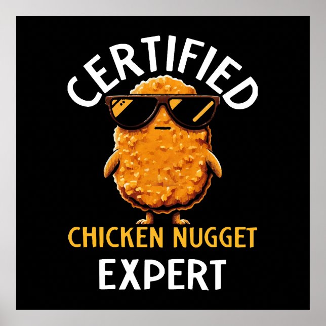 Auktoriserad Chicken Nugget Expert Poster (Framsidan)