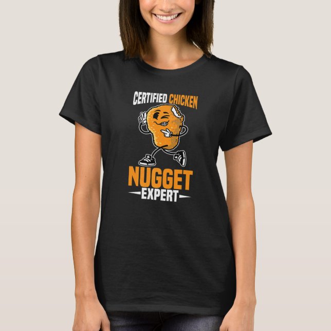 Auktoriserad Chicken Nugget Expert T Shirt (Framsida)