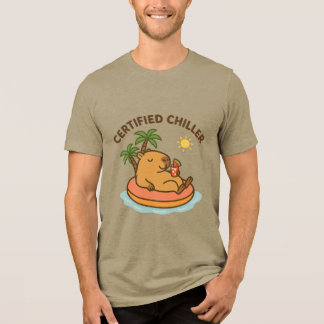 Auktoriserad Chiller - Cute Summer Capybara T-Shir T Shirt