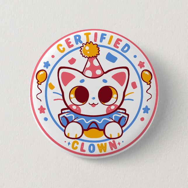 Auktoriserad Clown Knapp (Framsida)