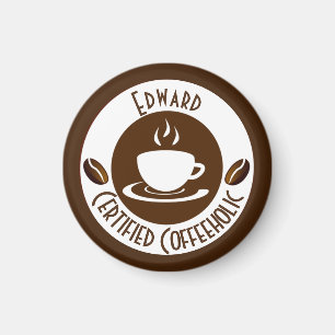 Auktoriserad CoffeeHolic Frimärke Classic Magnet