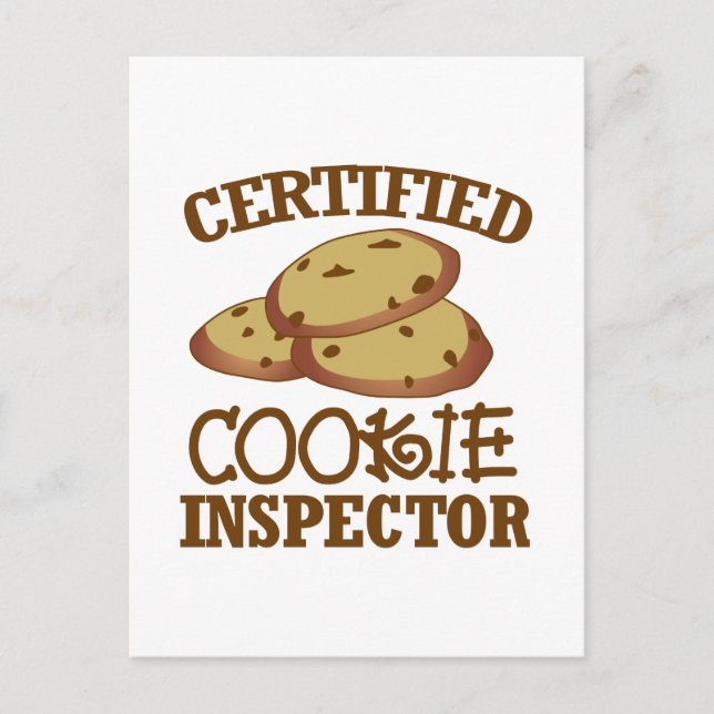 Auktoriserad Cookie-inspektör Vykort (Framsida)