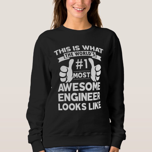 Auktoriserad Coola Ingenjör Fantastisk ser ut som  T Shirt (Framsida)
