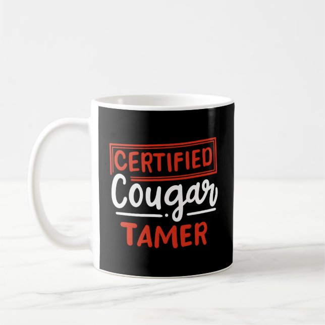 Auktoriserad Cougar Tamer för Cougar Hunter Kaffemugg (Vänster)