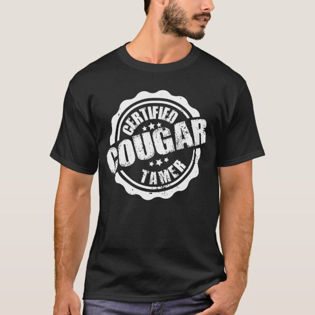 Auktoriserad Cougar Tamer Funny Manar Cougar Tamer T Shirt (Framsida)