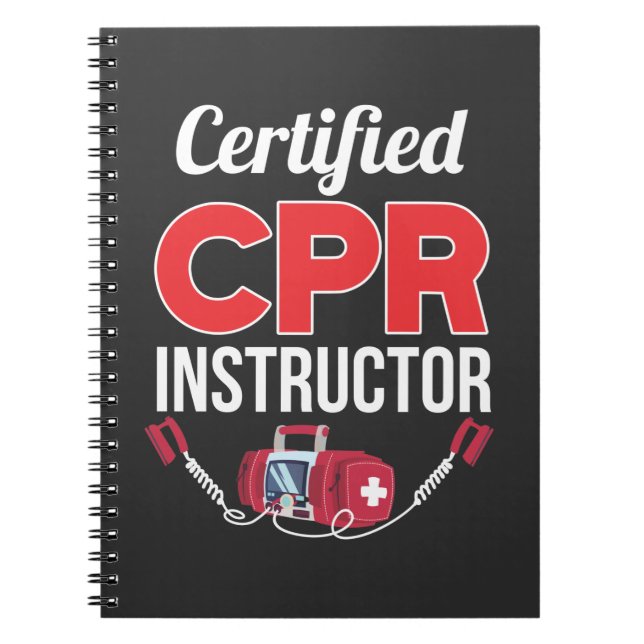 Auktoriserad CPR-instruktör för funktionell medici Anteckningsbok (Framsidan)