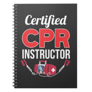 Auktoriserad CPR Instruktör Funny Medicinsk arbet Anteckningsbok