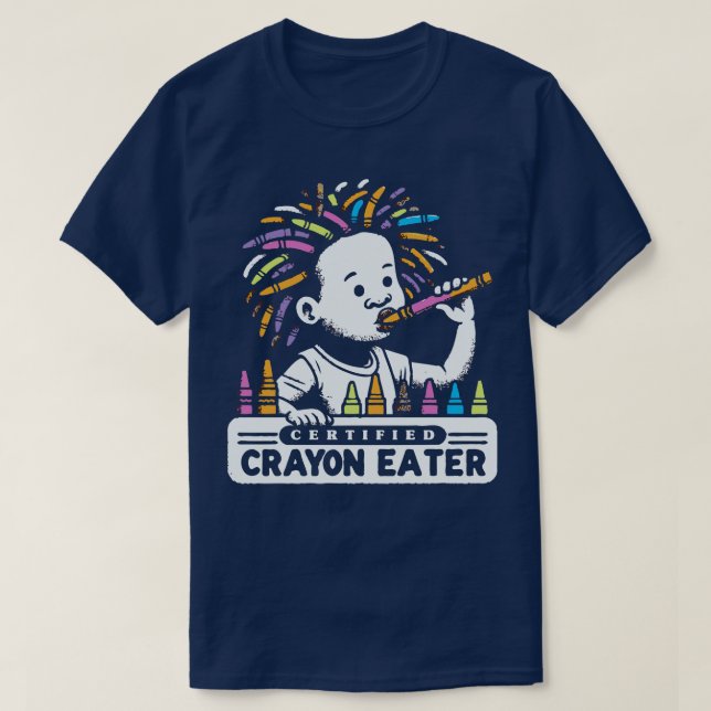 Auktoriserad Crayon Eater 1 T Shirt (Design framsida)