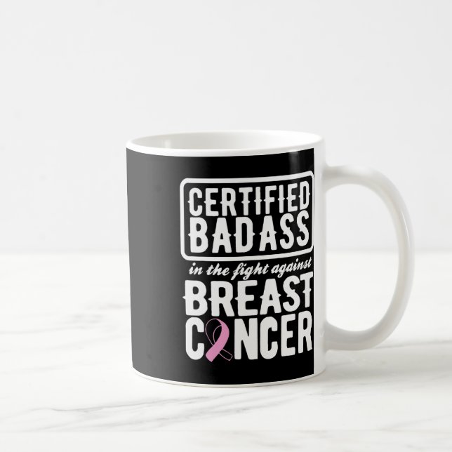 Auktoriserad Dålig mot bröstcancer Kaffemugg (Höger)