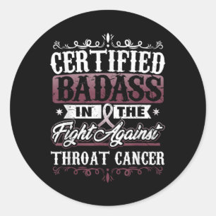 Auktoriserad Dålig mot hotcancer medvetenhet Runt Klistermärke