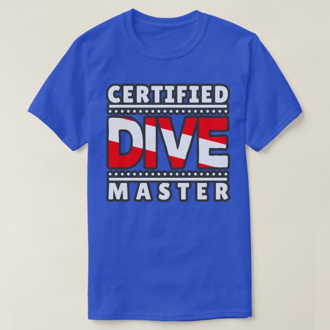 Auktoriserad Dive Master T Shirt (Design framsida)