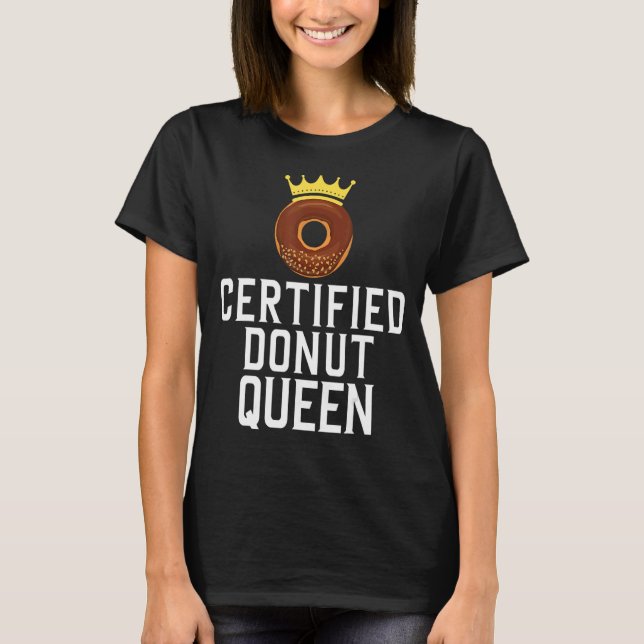 Auktoriserad Donut Queen Food 1 T Shirt (Framsida)