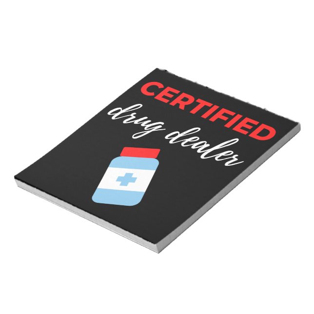 Auktoriserad Drug Dealer Anteckningsblock (Roterad)