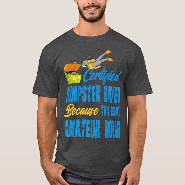 Auktoriserad Dumpster Diver Premium T Shirt (Framsida)