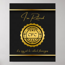 Auktoriserad Flamingo Collector Black & Guld