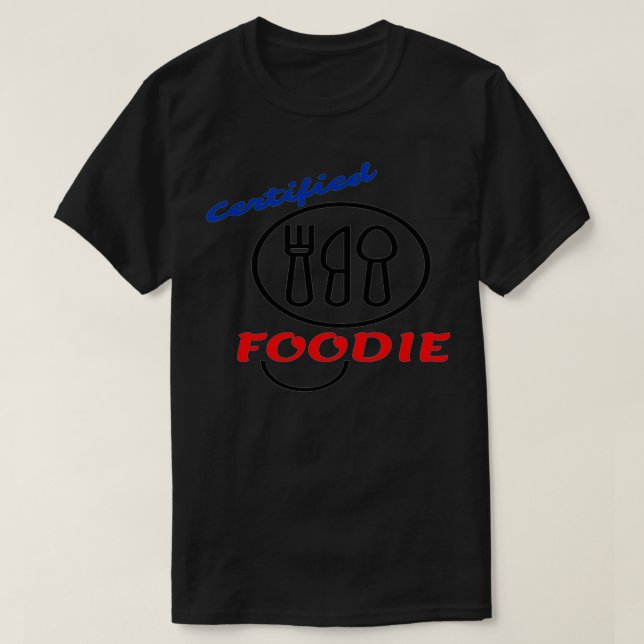 Auktoriserad~Foodie Pullover T Shirt (Design framsida)