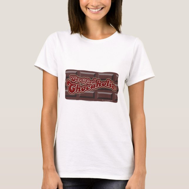 Auktoriserad för officiell, choklad tee shirt (Framsida)