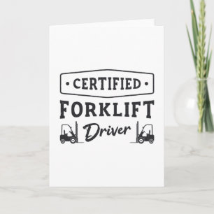 Auktoriserad Forklift Driver Forklift operator Las Kort