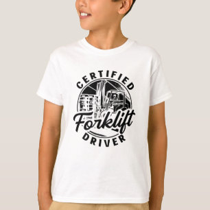 Auktoriserad Forklift Driver Lastbil Forklift oper T Shirt
