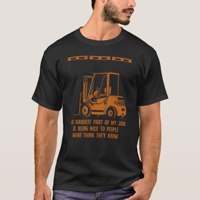 Auktoriserad Forklift Lastbil Operatör Forklift Op T Shirt (Framsida)