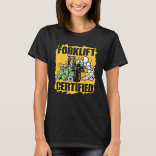 Auktoriserad Forklift Operator Driver Mechanic War T Shirt