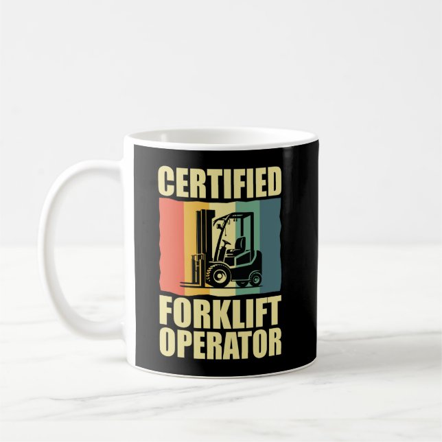 Auktoriserad Forklift operator Kaffemugg (Vänster)